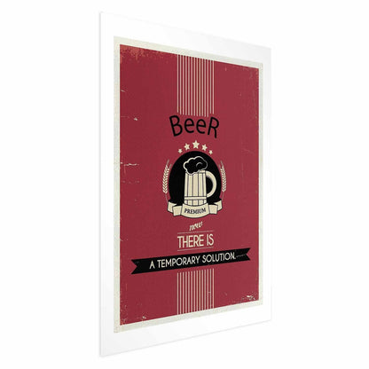 Poster Premium Beer – Vintage-Werbung mit Bier-Charme