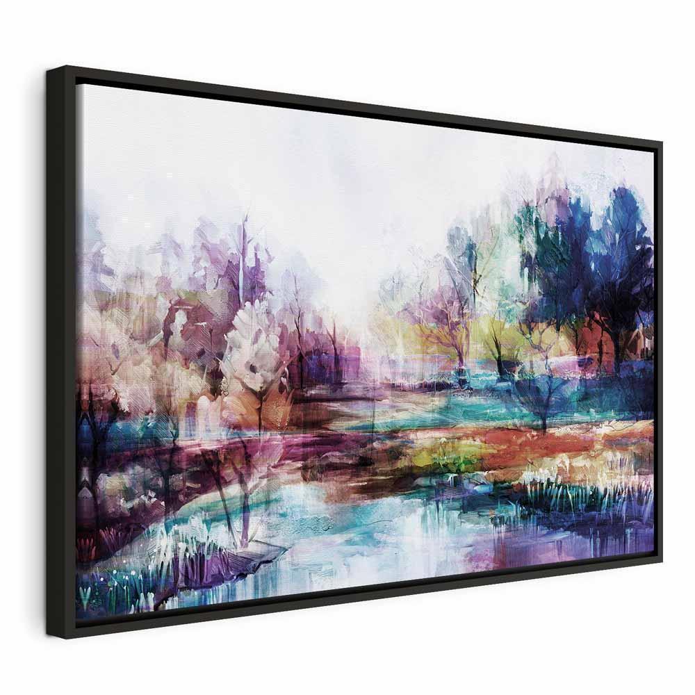 Leinwandbild - World in Paints (1 Part) Wide