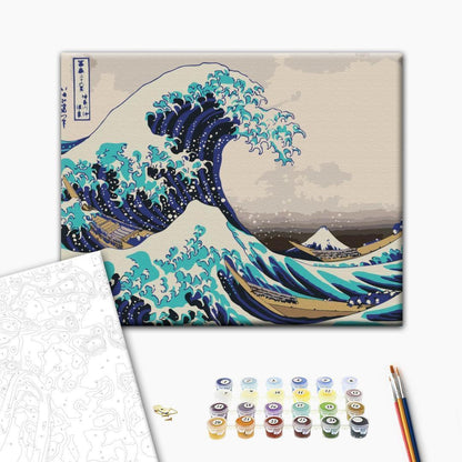 Malen nach Zahlen - Hokusai Katsushika – The Great Wave off Kanagawa