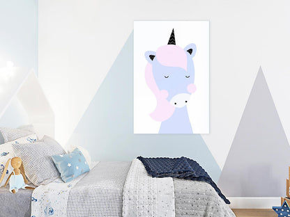 Leinwandbild - Sweet Unicorn (1 Part) Vertical Artgeist
