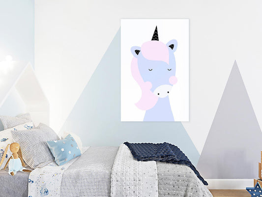 Leinwandbild - Sweet Unicorn (1 Part) Vertical Artgeist