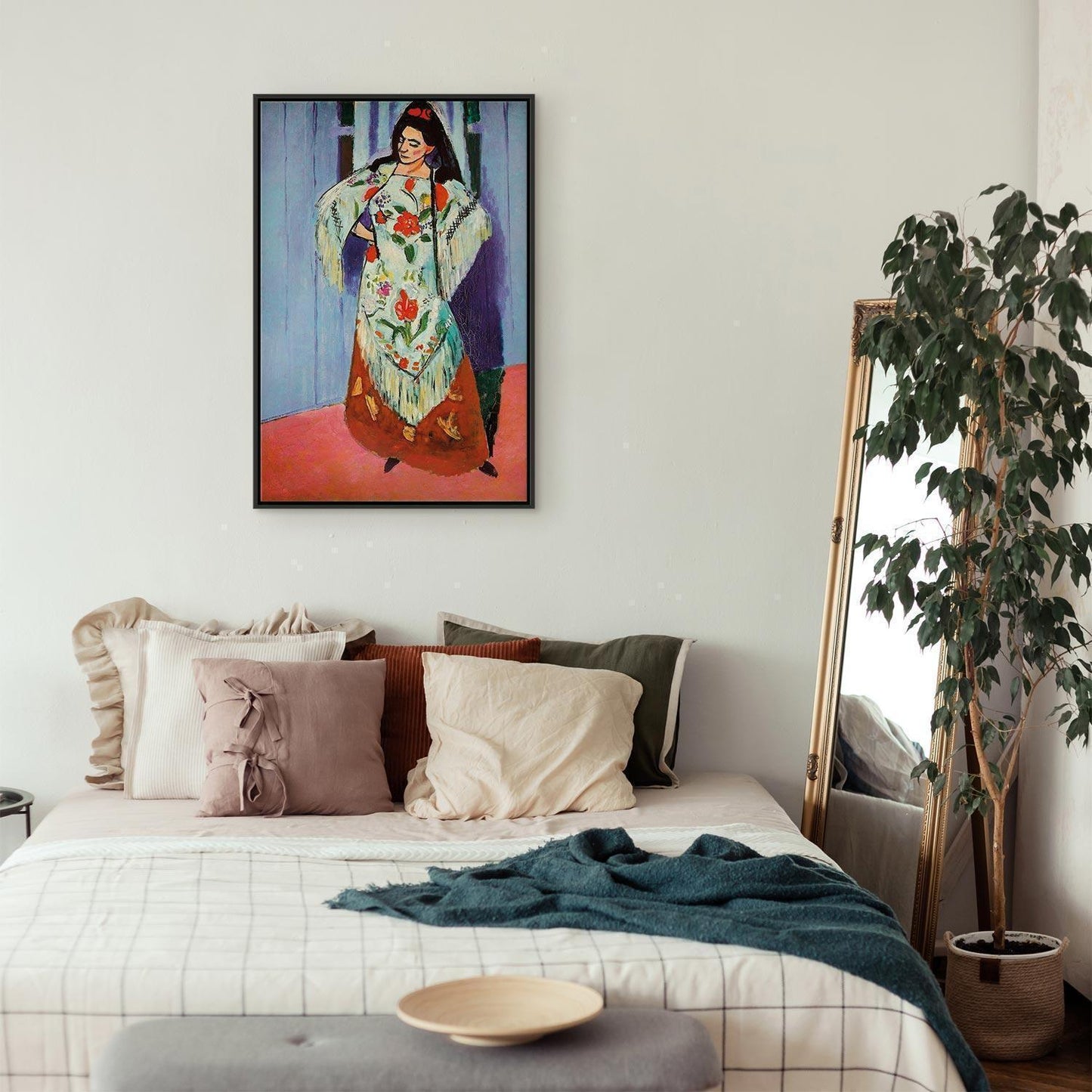 Leinwandbild - Henri Matisse – Madame Matisse with Manila Shawl