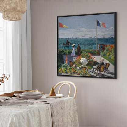 Leinwandbild - Claude Monet – Terrace at Sainte-Adresse