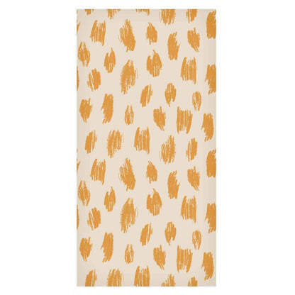 Tapete - Drawn Pattern in Dots and Spots - in shades of orange and ecru