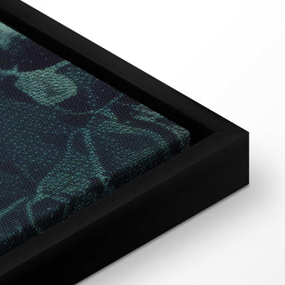 Leinwandbild - Oriental Pattern Carpet: Emerald Ornaments and Worn Patterns