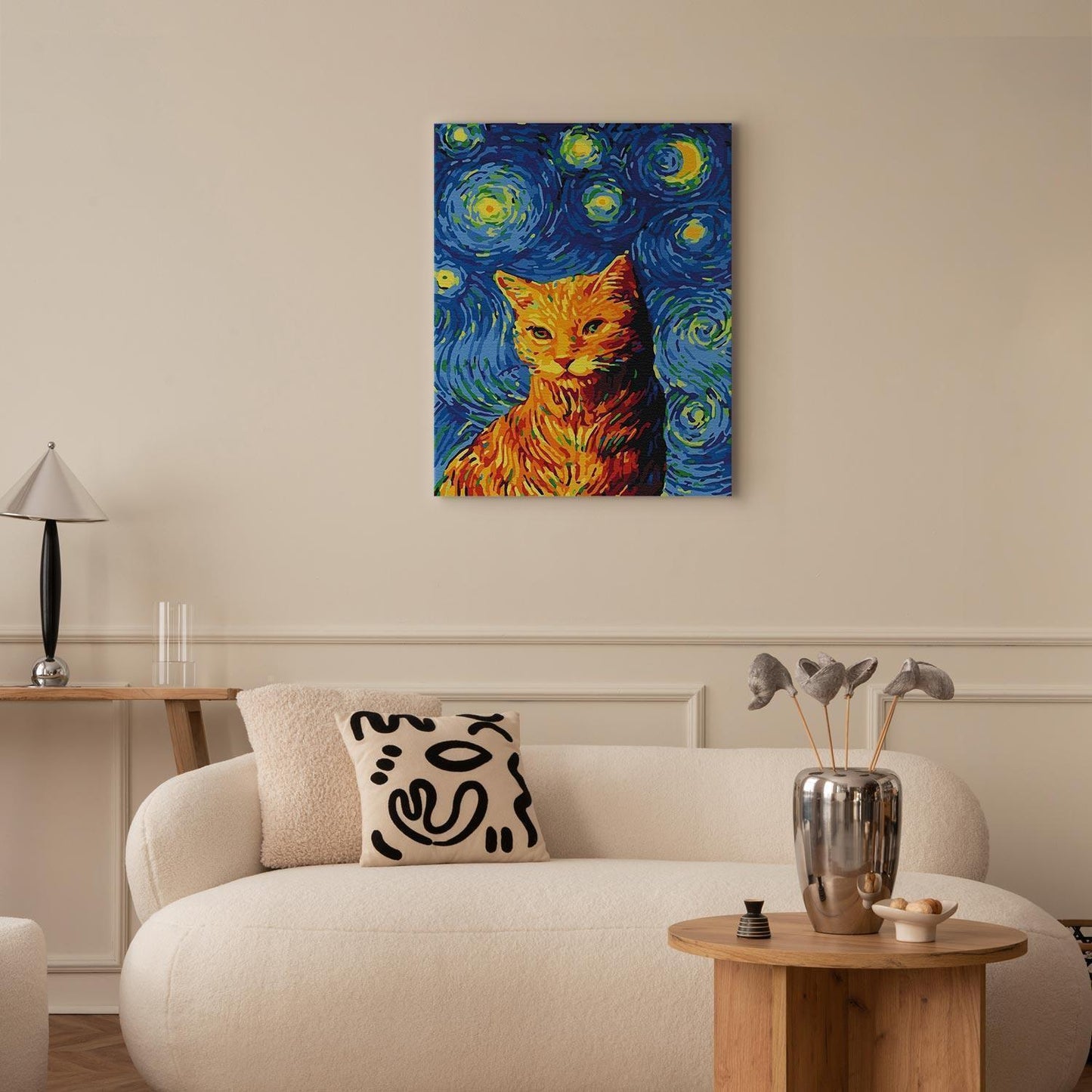 Malen nach Zahlen - Van Gogh's cat