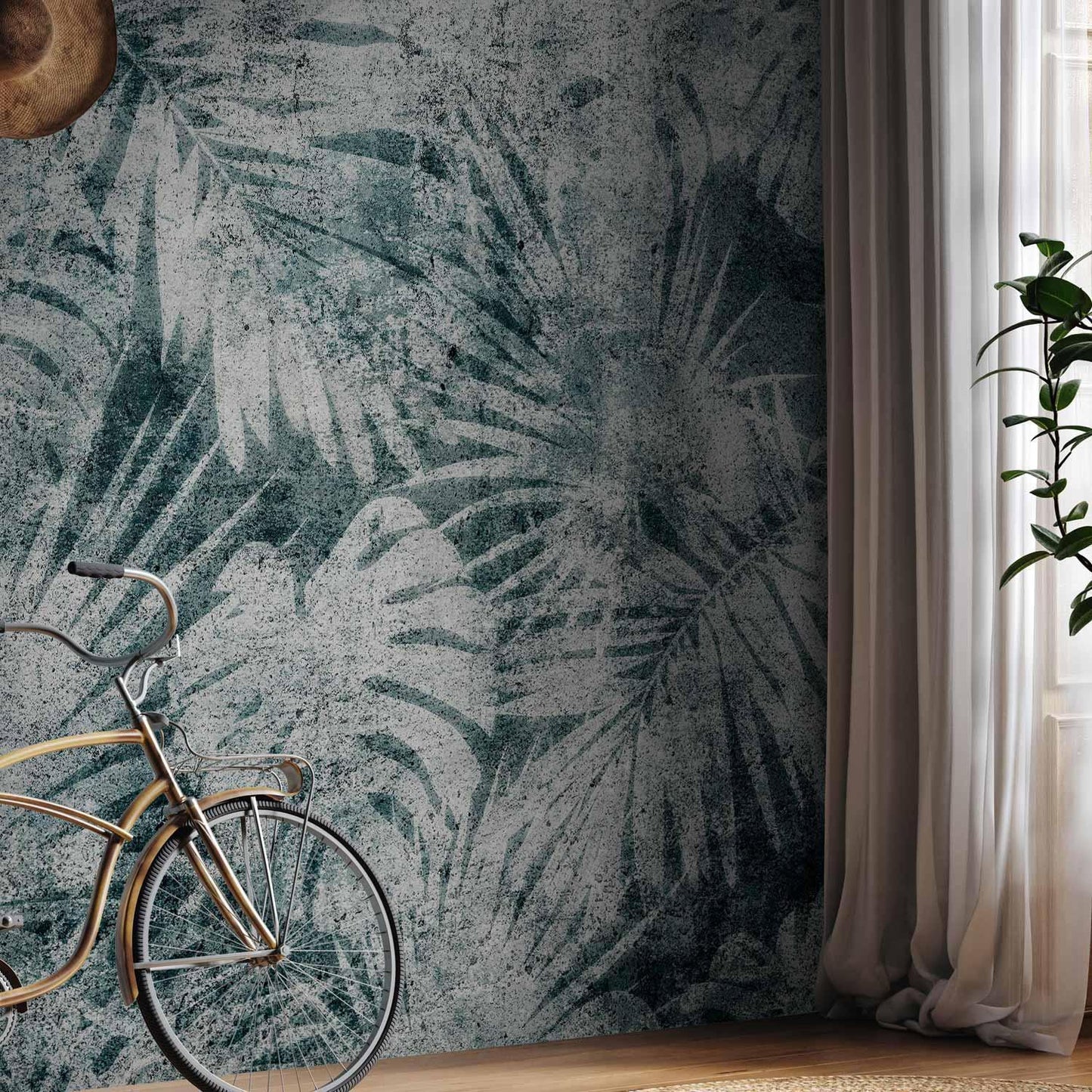 Fototapete Exotischer Dschungel – Tropische Blätter mit Mustern