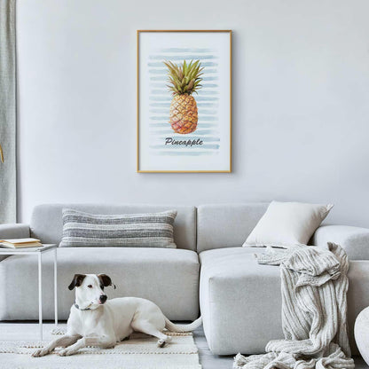 Poster - Pineapple and Stripes Artgeist