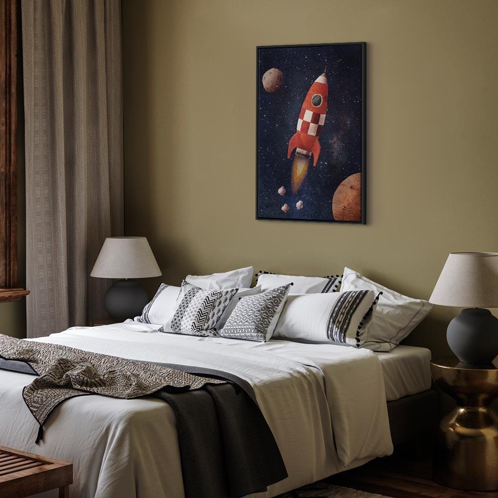 Leinwandbild - Into the Unknown by Rocket (1 Part) Vertical