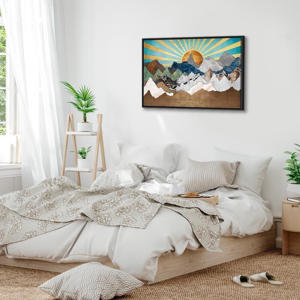 Leinwandbild - Morning in the Mountains (1 Part) Wide