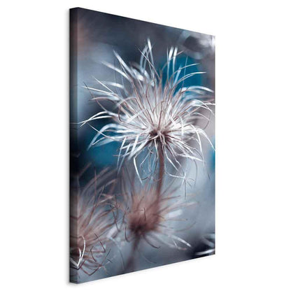 Leinwandbild - Plant in Blues (1 Part) Vertical