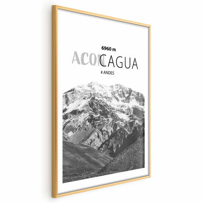 Poster - The majestic peak of Aconcagua mountain crown mountain landscape