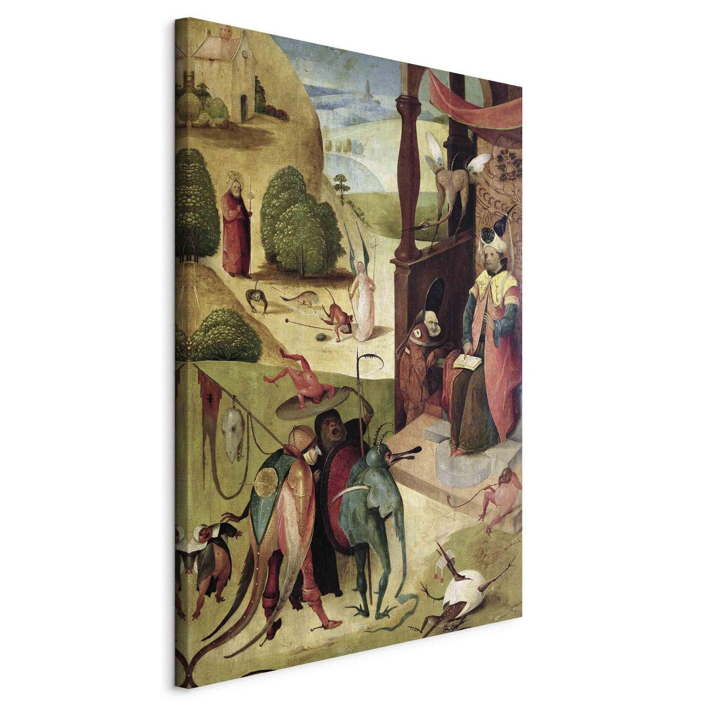 Leinwandbild - StJames and the Magician (Hieronim Bosch) Artgeist