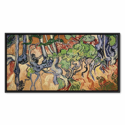 Leinwandbild - Vincent Van Gogh – Tree roots