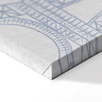 Leinwandbild - Paris in Watercolours (1 Part) Vertical