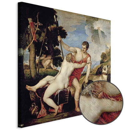 Leinwandbild - Titian – Venus and Adonis