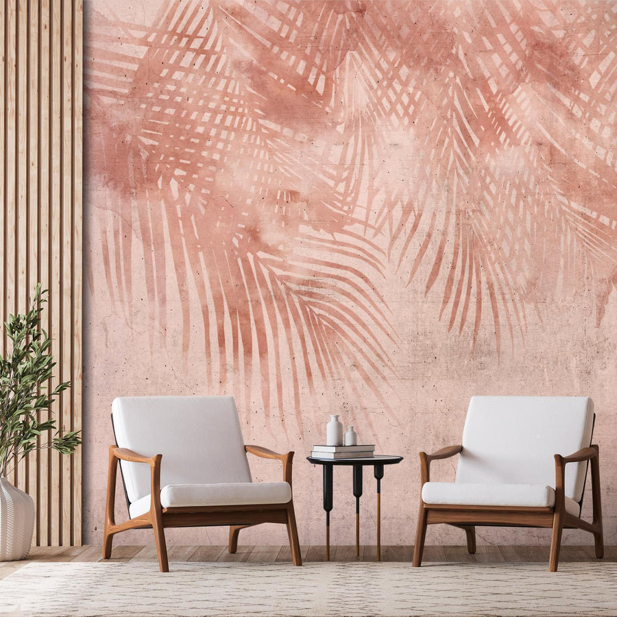 Fototapete „Pinke Palmen“ – Tropisches Flair trifft auf modernes Design sawelt.eu