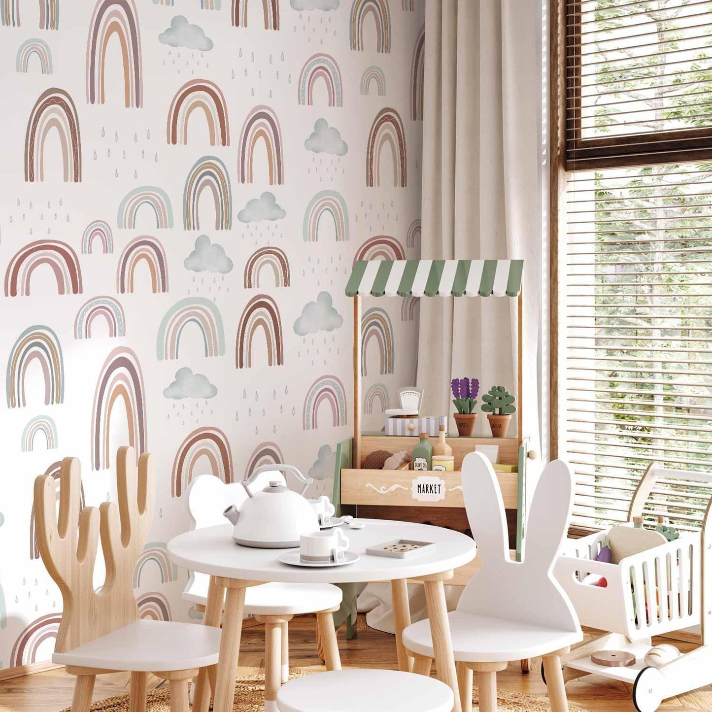 Fototapete - Rainbow After Rain