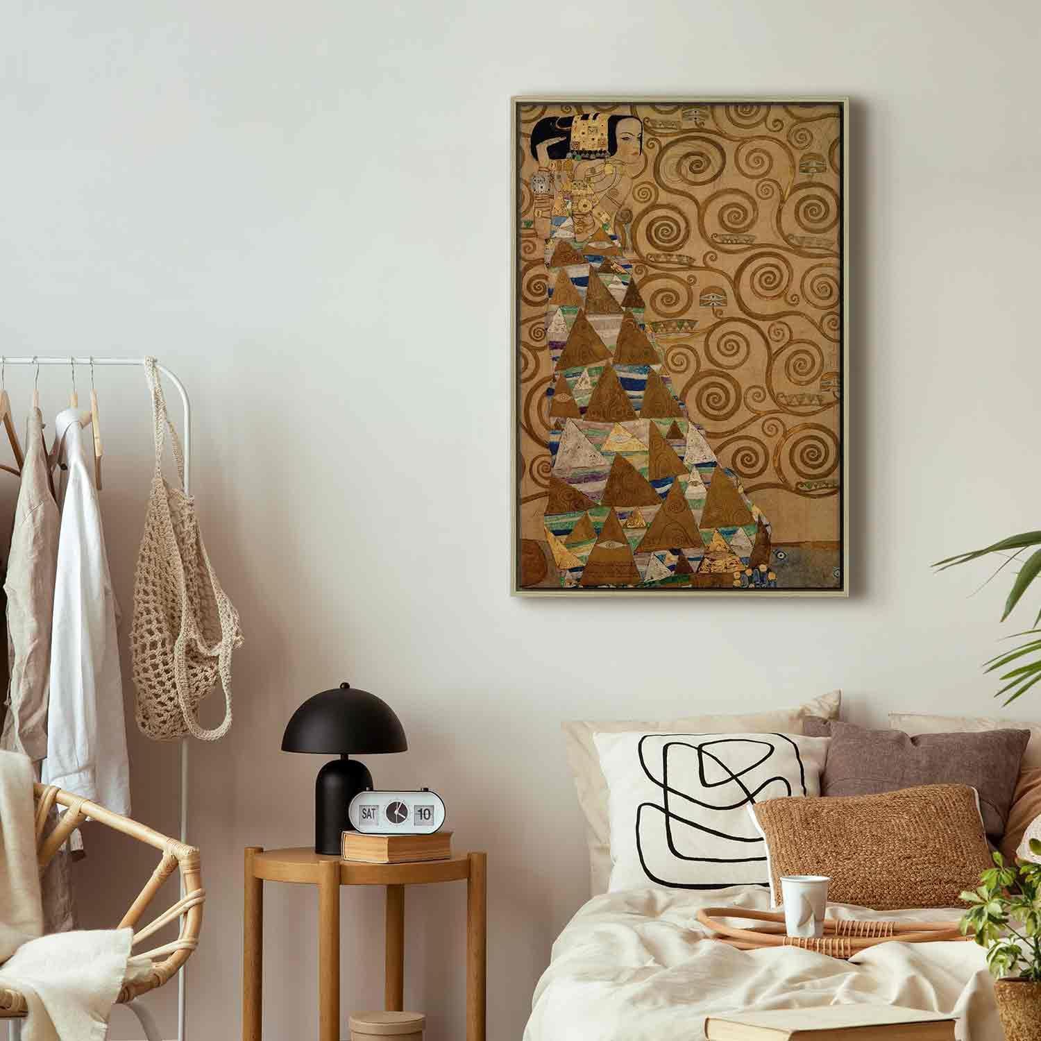 Leinwandbild - Expectation (Gustav Klimt) Artgeist