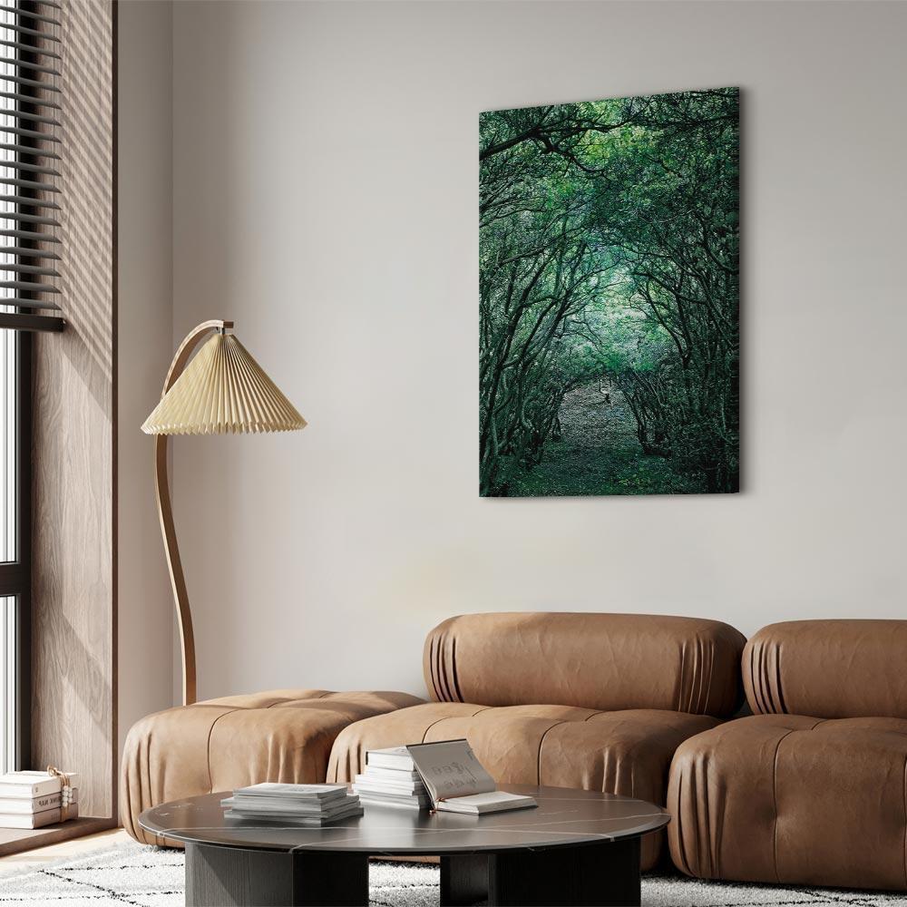 Leinwandbild - Green Pergola (1 Part) Vertical