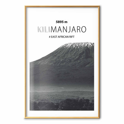 Poster - The majestic Kilimanjaro mountain peak, crown of mountains, mountain landscape