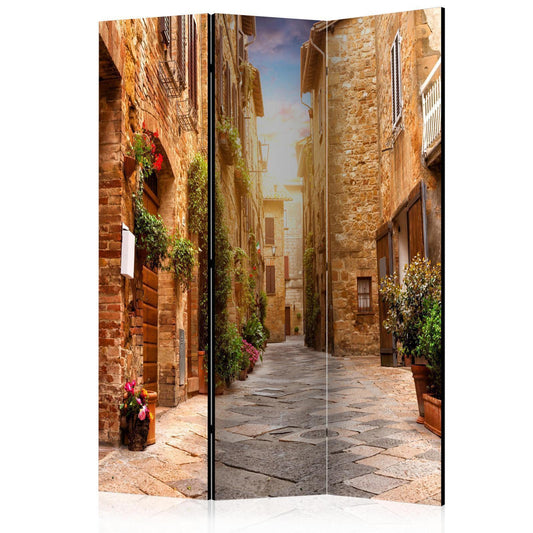Paravent - Colourful Street in Tuscany Artgeist