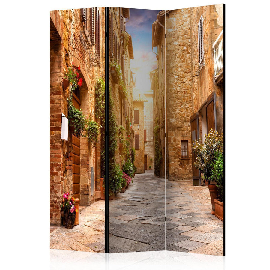 Paravent - Colourful Street in Tuscany Artgeist