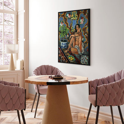 Leinwandbild - Henri Matisse – Decorative Figure on Ornamental Ground