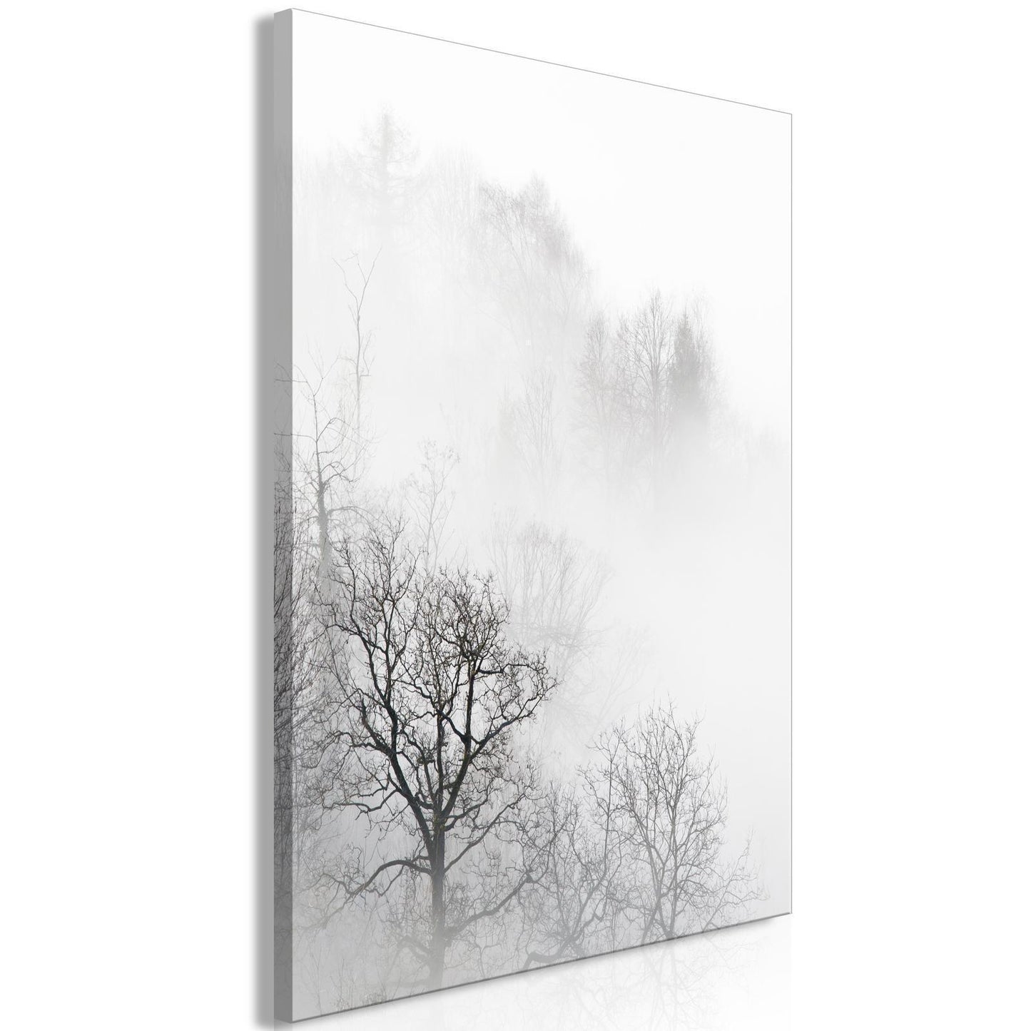 Wandbild „Bäume im Nebel“ – 1-teilig, vertikal