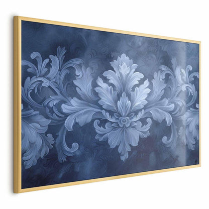 Poster - Blue Ornament in Cool Shades Artgeist