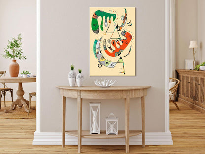 Malen nach Zahlen - Vasily Kandinsky: Vert et rouge
