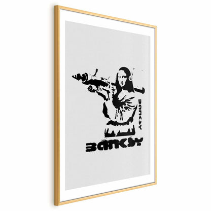 Poster - Mona Lisa with a Bazooka Artgeist