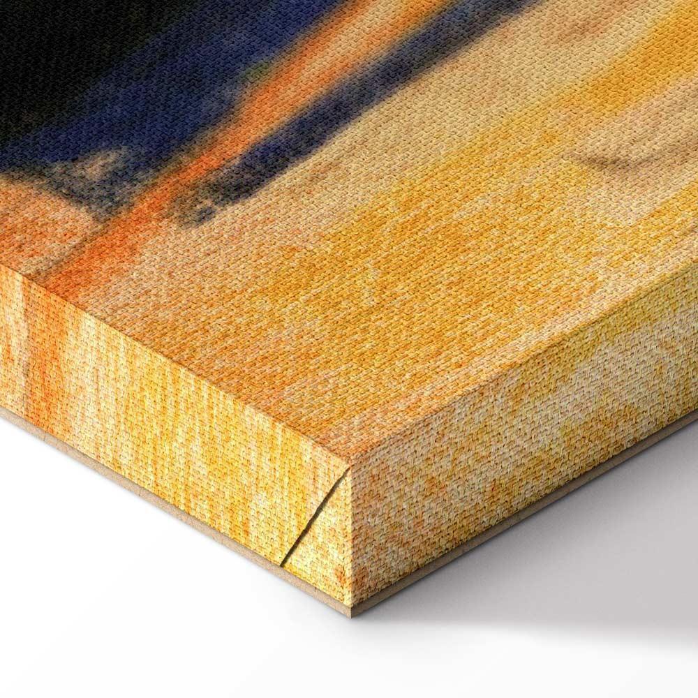 Leinwandbild - August Macke – Walker under trees (Walker in the park)