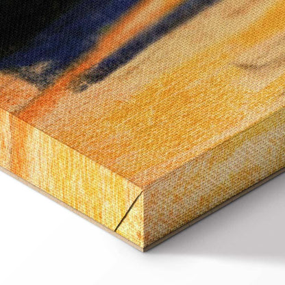 Leinwandbild - August Macke – Walker under trees (Walker in the park)