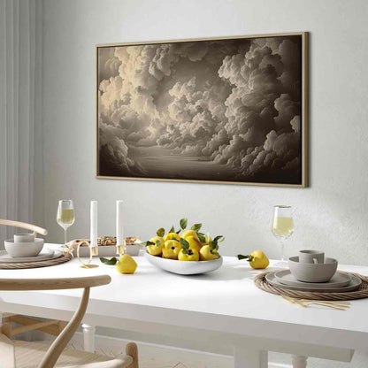 Leinwandbild - Whisper of Illuminated Clouds: Soft Play of Light in the Theater of the Heavens