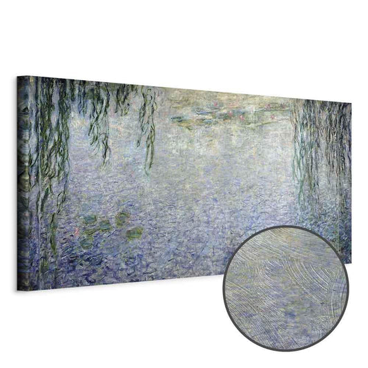 Leinwandbild - Claude Monet – The Water Lilies – Clear Morning with Willows