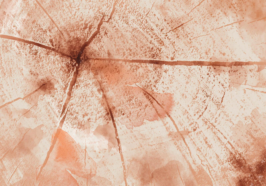 Fototapete Pink Trunk – Rosa Baumstamm mit modernem Flair