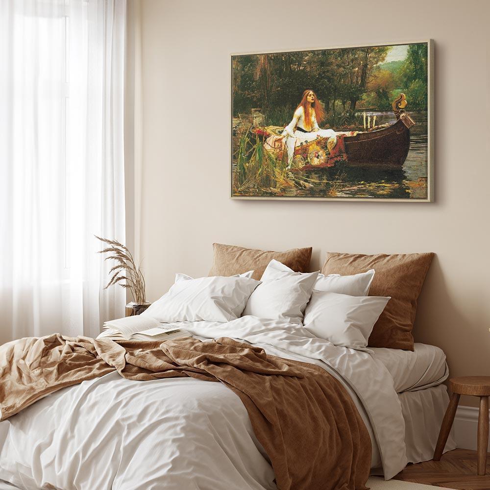 Leinwandbild - John William Waterhouse – The Lady of Shalott