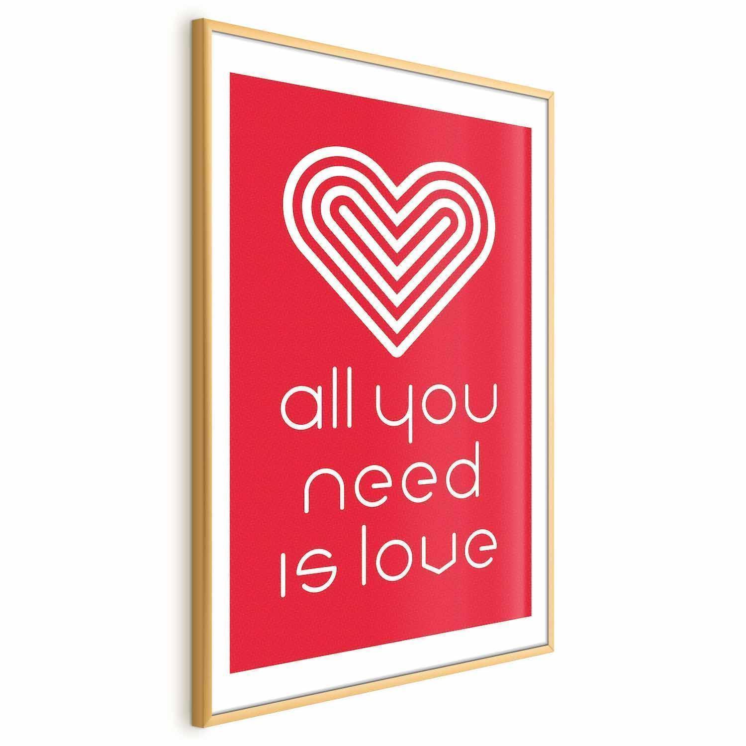 Poster - Let's Love Each Other Artgeist