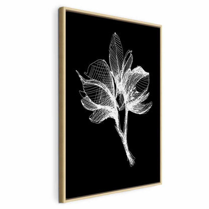 Leinwandbild - Night Flower (1 Part) Vertical