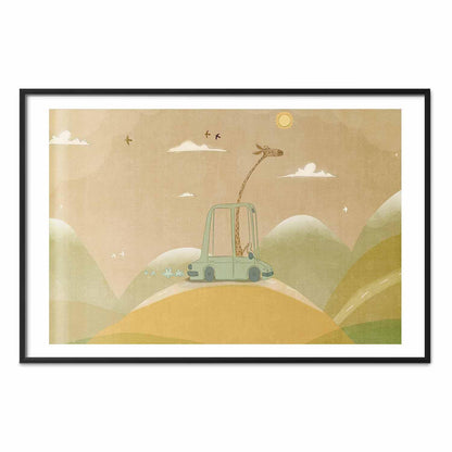 Poster - Traveling Giraffe