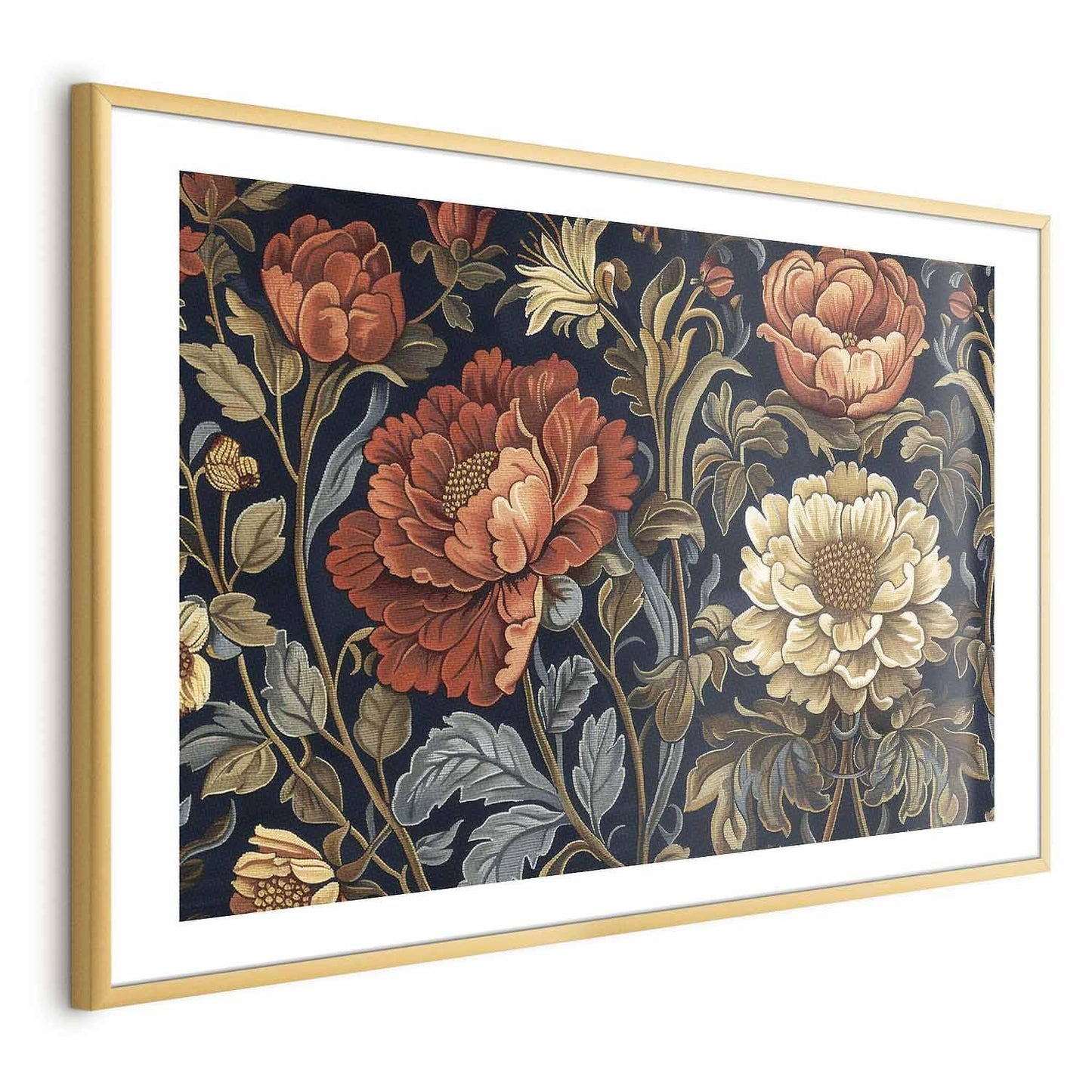 Poster - Tapestry Large Retro Flowers Artgeist