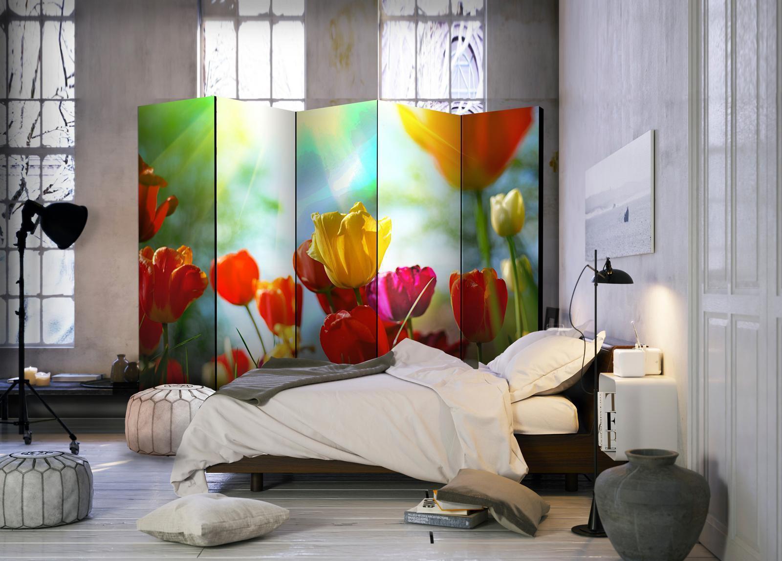 Paravent - Spring Tulips II Artgeist