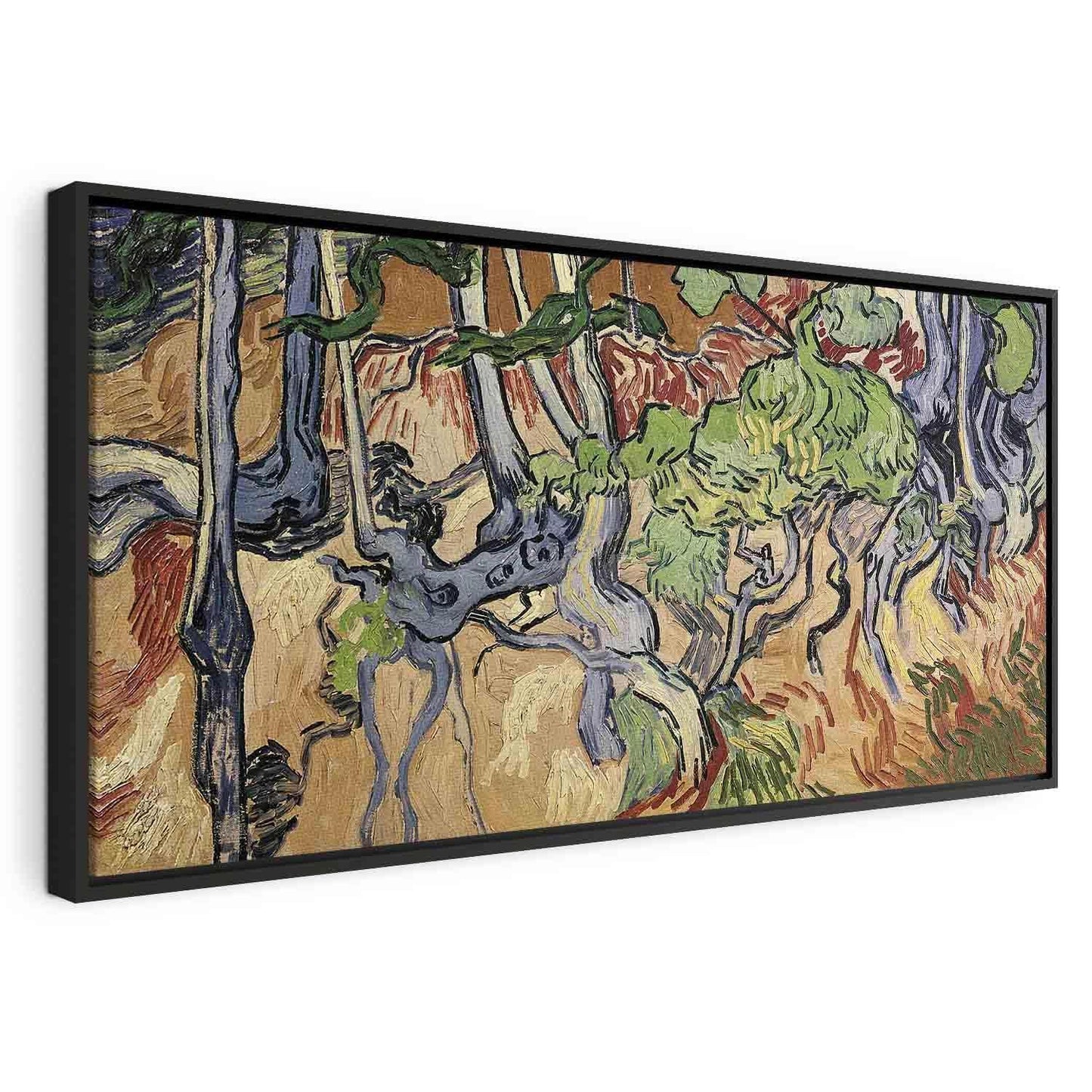 Leinwandbild - Vincent Van Gogh – Tree roots