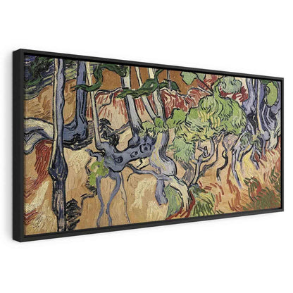 Leinwandbild - Vincent Van Gogh – Tree roots