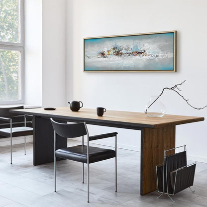 Leinwandbild - Winter Outside the Window (1 Part) Narrow