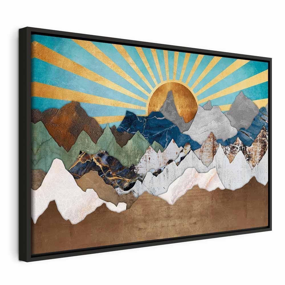 Leinwandbild - Morning in the Mountains (1 Part) Wide