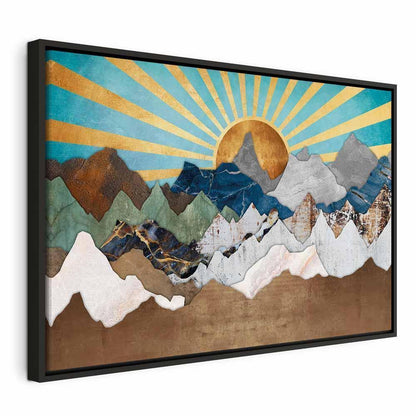 Leinwandbild - Morning in the Mountains (1 Part) Wide