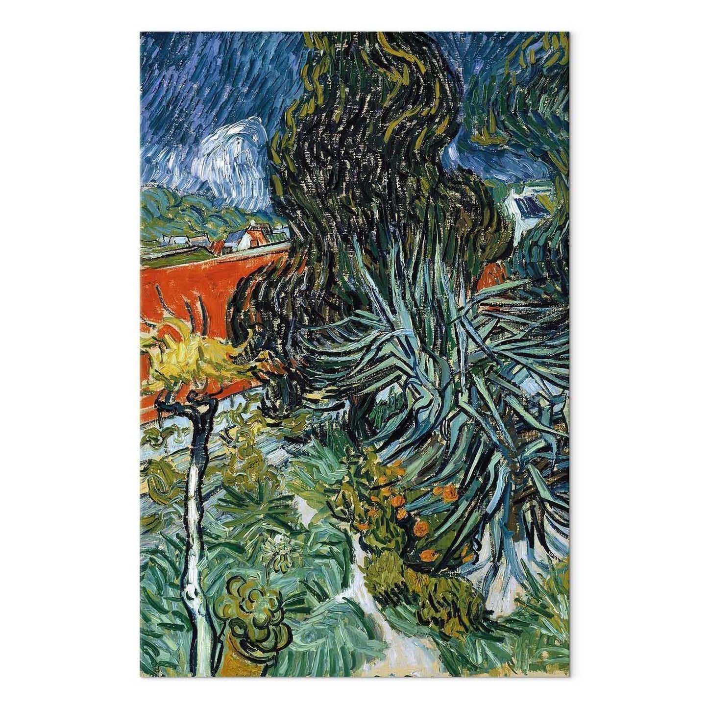 Wandbild XXL - Vincent Van Gogh – The Garden of Dr Gachet in Auvers