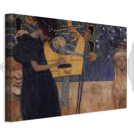 Leinwandbild - Gustav Klimt – Music